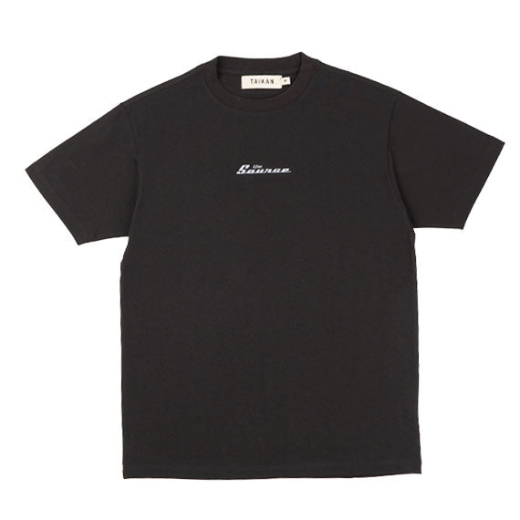 The Source Word Midweight T-Shirt Black/Crystal Emb