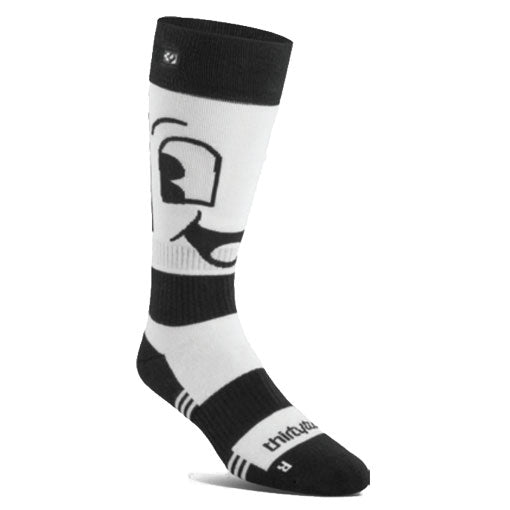 Thirty-Two Men's Spring Break Snowboard Sock White/Black 2024