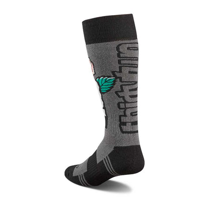 Thirty-Two Tm Merino Sock Black/Charcoal 2025