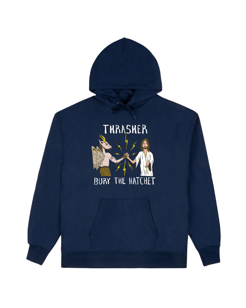 Thrasher x Toy Machine B.T.H. Hooded Sweatshirt - Navy