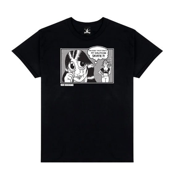 Thrasher x Toy Machine Girlfriend T-Shirt - Black