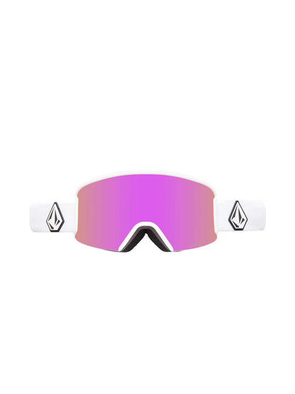 Volcom Garden Goggle Matte White/Pink Chrome + Bonus Lens 2024