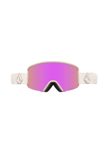 Volcom Garden Goggle Khakiest Sand/Pink Chrome + Bonus Lens 2024