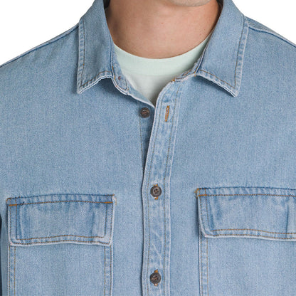 Vans Palmhill Denim Long Sleeve Woven Shirt - Faded Denim