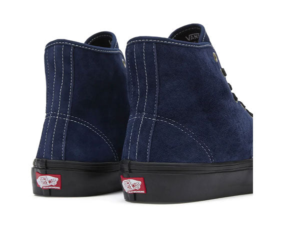 High top vans blue and black best sale