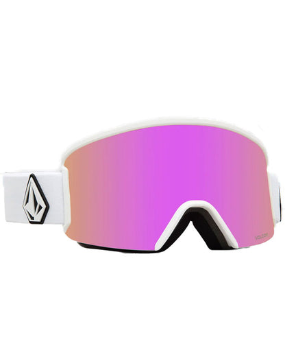 Volcom Garden Goggle Matte White/Pink Chrome + Bonus Lens 2024