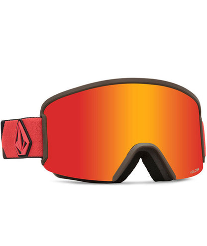 Volcom Garden Goggle Orange Brown/Red Chrome + Bonus Lens 2024