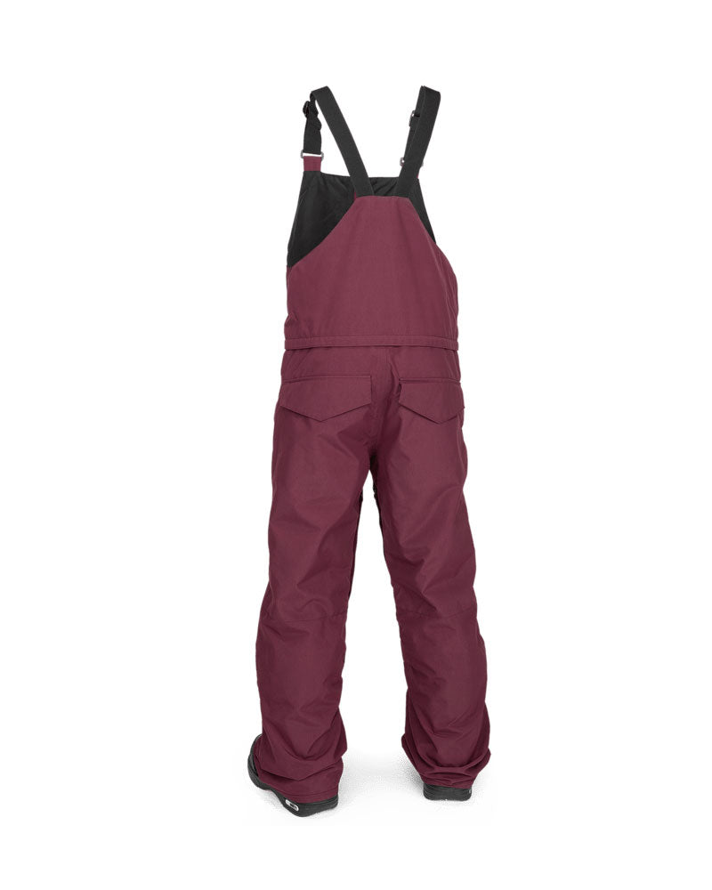 Volcom Kids' Barkley Ins Bib Overall Burgundy 2025