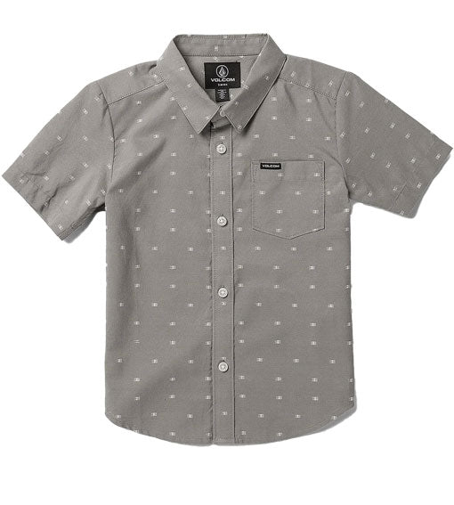 Volcom Kids' Crownstone Short Sleeve Moonbeam