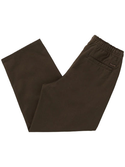 Volcom Kids' Freazy Elastic Waist Pant Dark Brown