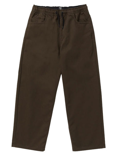 Volcom Kids' Freazy Elastic Waist Pant Dark Brown