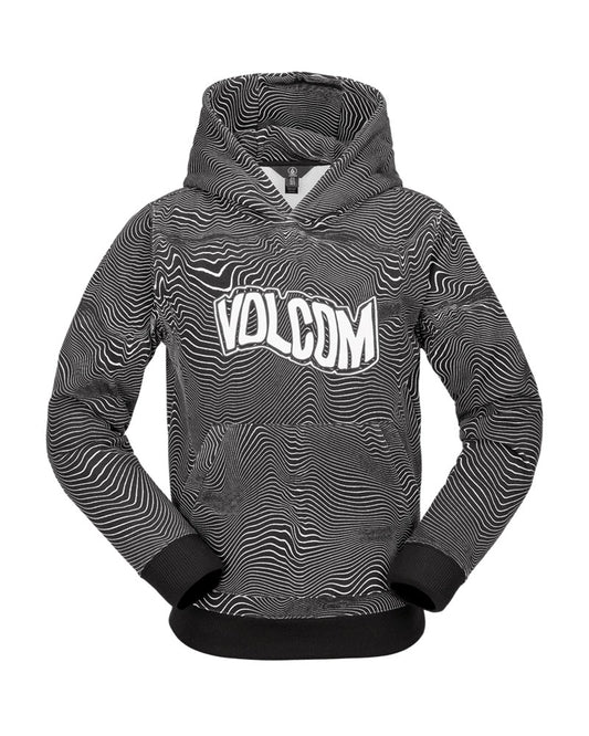 Volcom Kids' Hydro Fleece Hoodie Black Print 2025