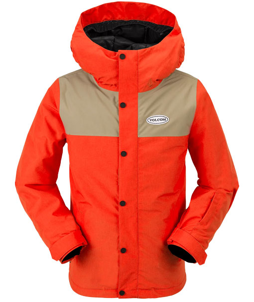 Volcom Kids' Stone.91 Ins Jacket Orange Shock 2024