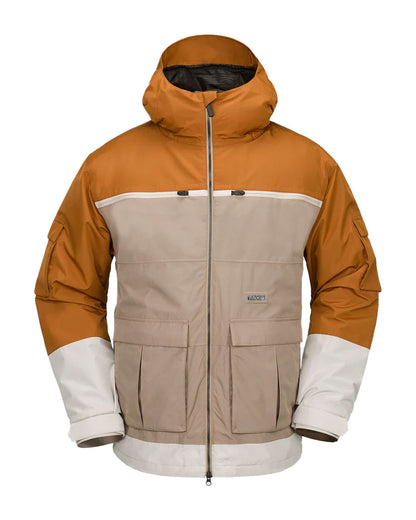 Volcom Men's Nightbreaker 20K Jkt Chestnut Brown Smp 2025