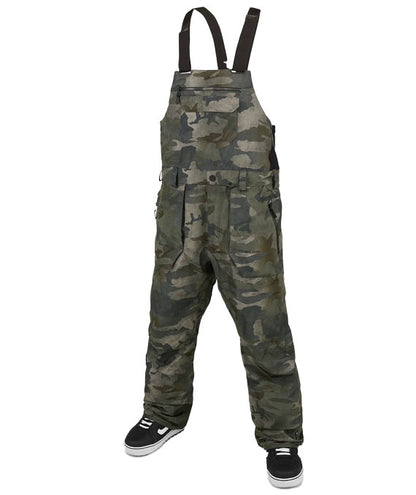 Volcom Men's Rain Gore-Tex Bib Pant Overall Cloudwash Camo 2024