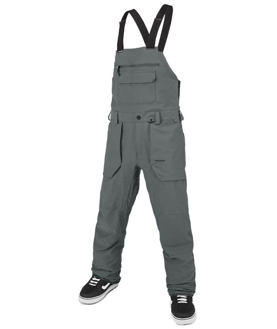 Volcom Men's Roan Bib Overall Pant Dark Grey 2024
