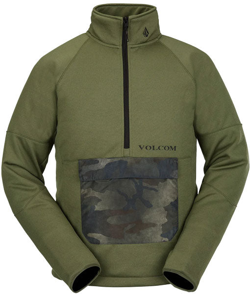 Volcom Men's Tech Fleece Pull Over Military 2024