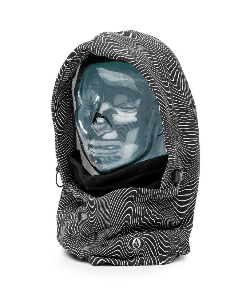 Volcom Men's Hydro Fleece Hood Thingy Black Print 2025