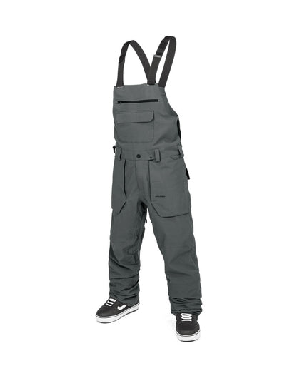 Volcom Men's Roan Bib Overall Charcoal Smp 2025