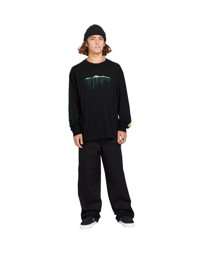 Volcom Men's TT B Iguchi Long Sleeve T-Shirt Black 2025