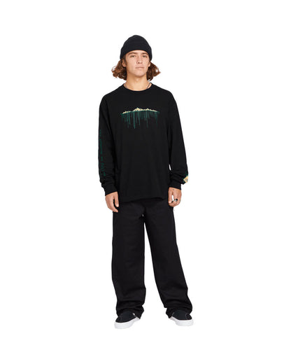 Volcom Men's TT B Iguchi Long Sleeve T-Shirt Black 2025