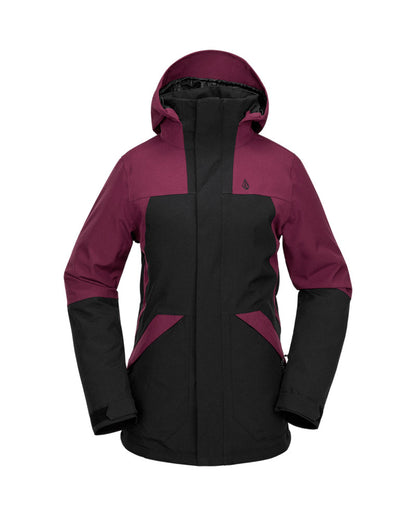 Volcom Women's Shelter 3D Stretch Jacket Burgundy 2025