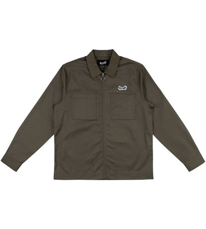 Welcome Bapholit Long Sleeve Work Shirt - Grey