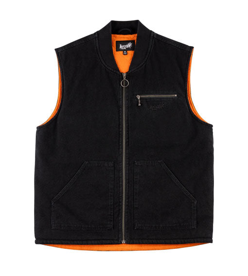 Welcome Nephilim Canvas Zip Vest - Black