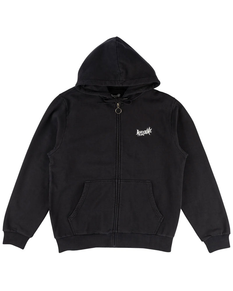 Welcome Nephilim Pigment-Dyed Zip Hoodie - Black