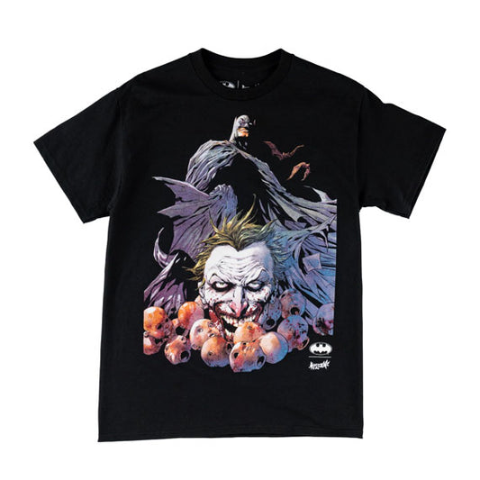 Welcome X Batman Heads Up T-Shirt Black