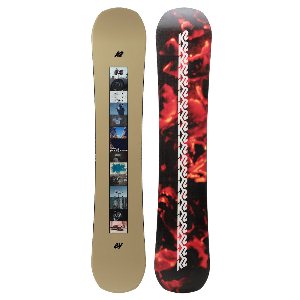 If your ideal snowboard treats the entire mountain like a terrain park, feels at home sliding rails and boxes, and ventures into the streets from time to time, look no further than the all-new K2 World Peace.&nbsp;