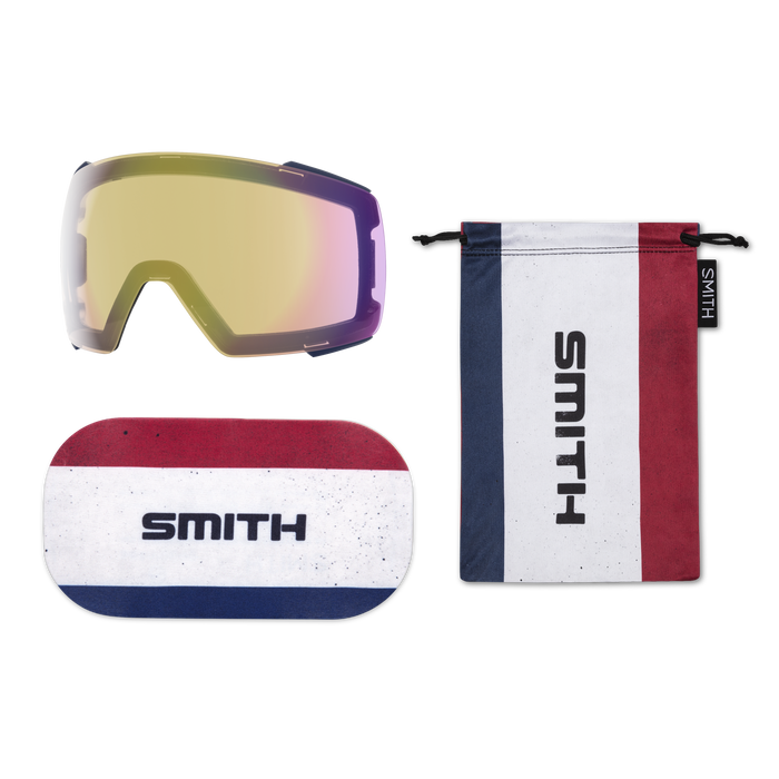 Smith I/O Mag Goggle - Sun Valley Archive/ChromaPop Sun Black Gold Mirror + Bonus Lens 2024