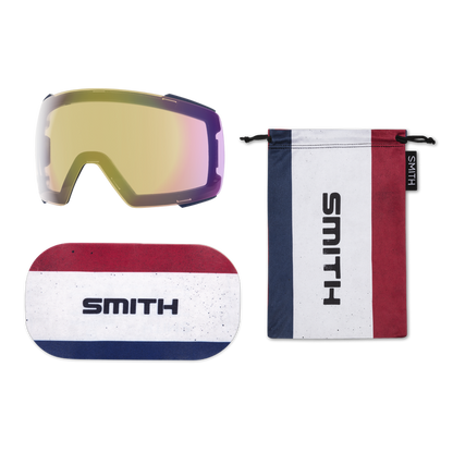 Smith I/O Mag Goggle - Sun Valley Archive/ChromaPop Sun Black Gold Mirror + Bonus Lens 2024