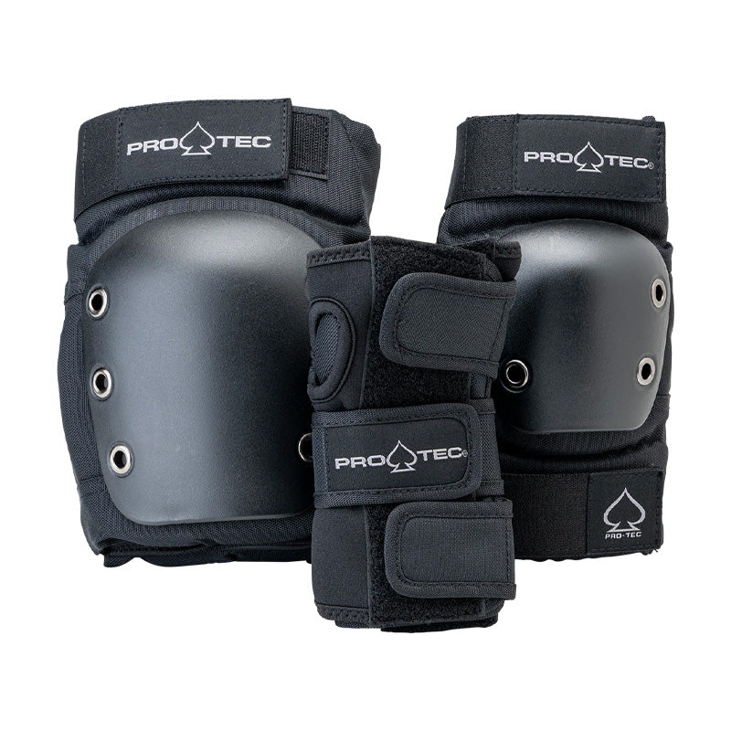 Pro-Tec Adult 3 Pack Pad Set - Black