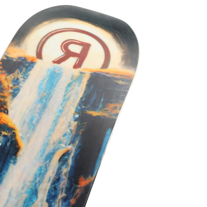 Close up view of the base near the tip on the Ride Shadowban Snowboard