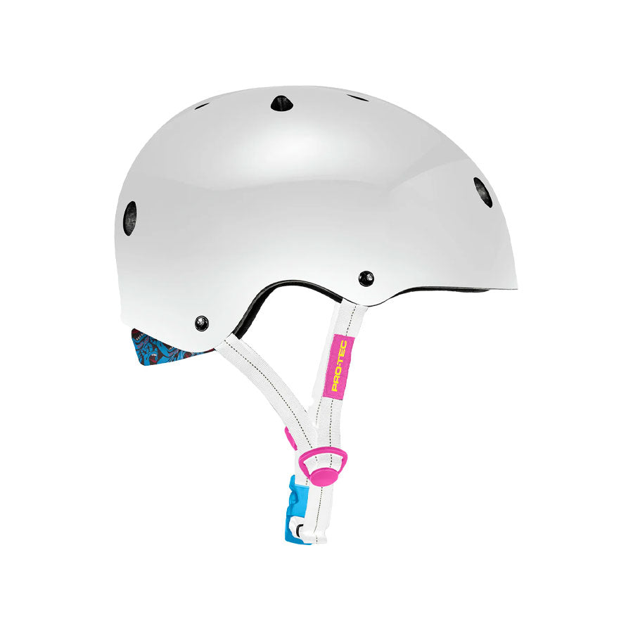 Pro-Tec Low Pro Certified Helmet - Santa Cruz White