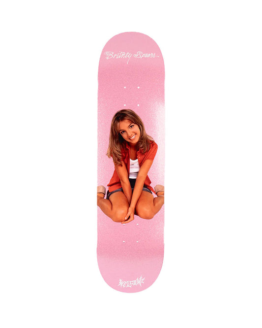 Welcome Baby One More Time Pink Glitter Deck 8.5"