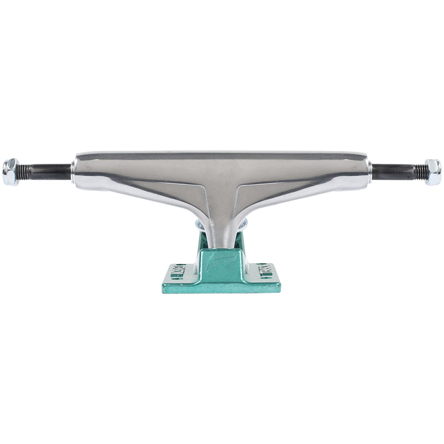 Tensor Alum Mirror Trucks Raw/Teal 5.25