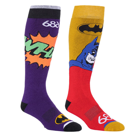 686 Men's Batman Sock 2-Pack Assorted 2023