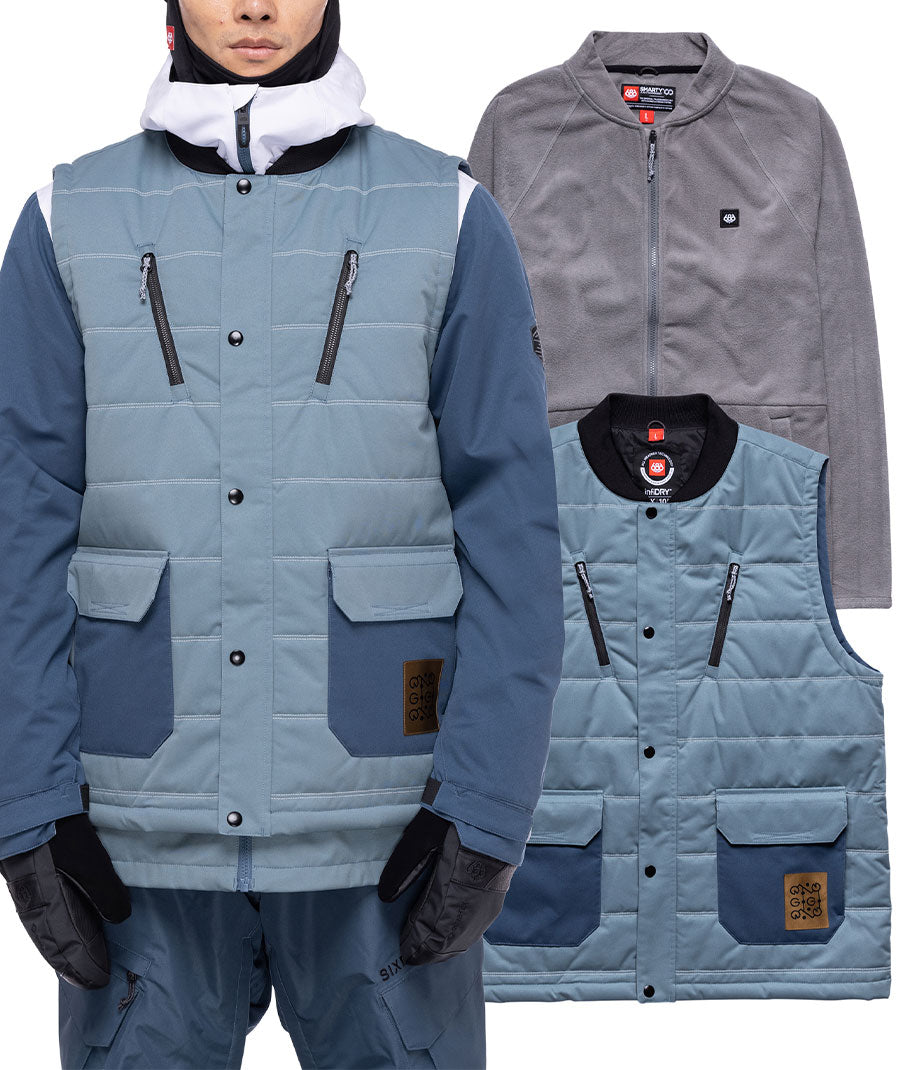 686 Men's Smarty 5-In-1 Complete Jacket Goblin Blue Colourblock 2023