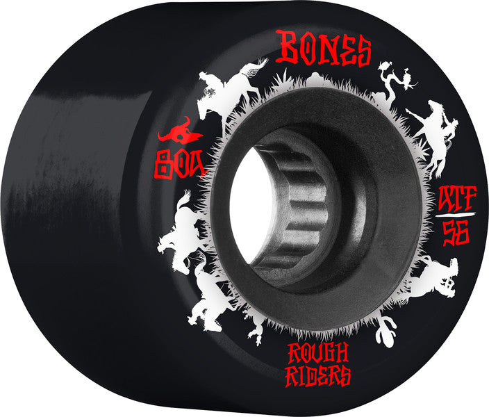 Bones Wheels ATF RR Wranglers Black 56mm