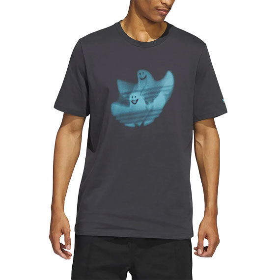 Adidas Shmoo Logo T-Shirt Carbon/Pre Blu