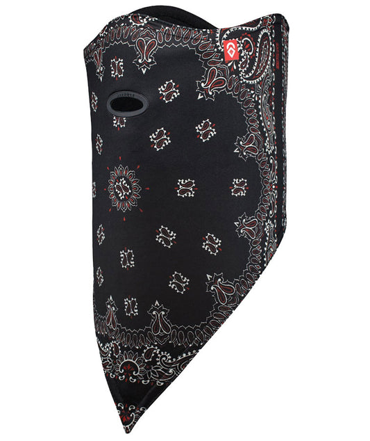 Airhole Facemask Standard 2 Layer Black Paisley 2023