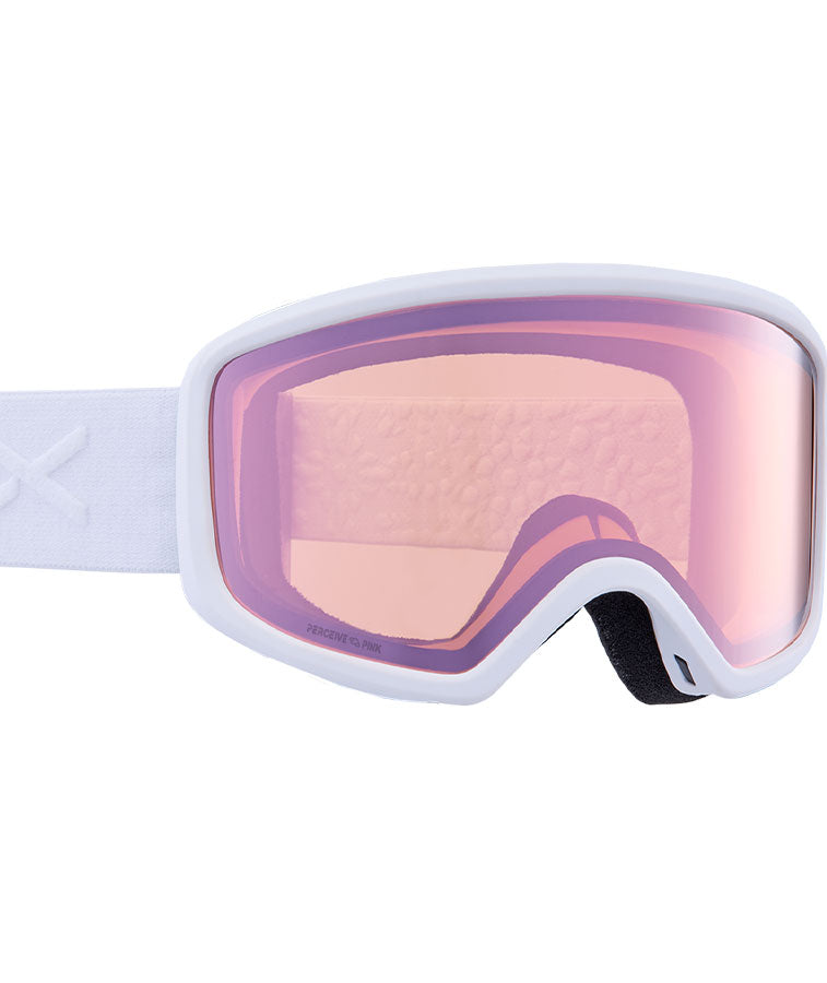 Anon Deringer Goggle White/Perceive Cloudy Pink + Lens 2023