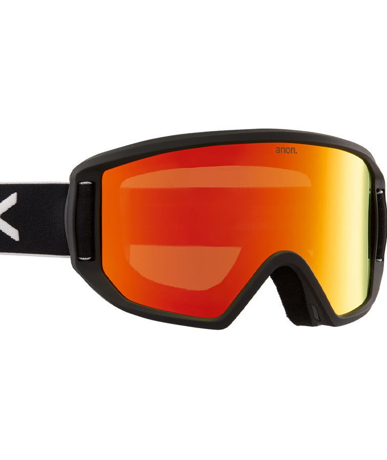 Anon Kids' Relapse Jr. MFI Goggle - Black/Red Solex + Face Mask 2023