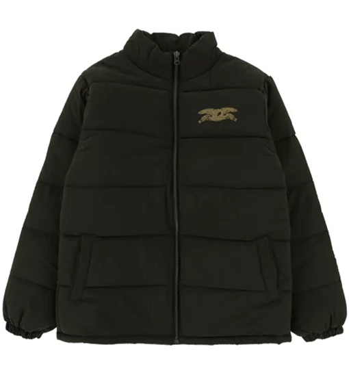 Anti-Hero Basic Eagle Quilted Jacket Olive