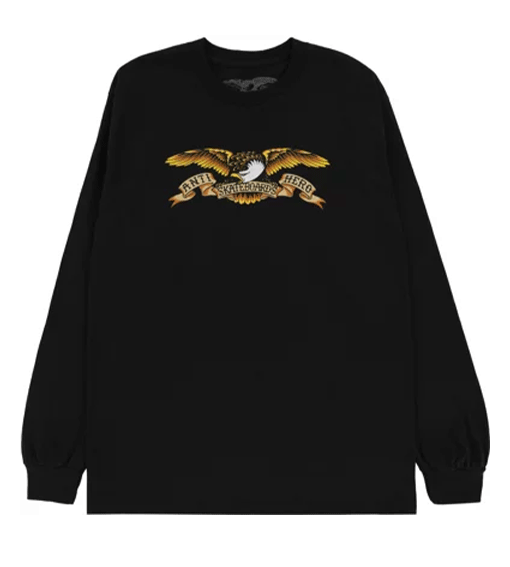 Anti-Hero Eagle Long Sleeve T-Shirt Black