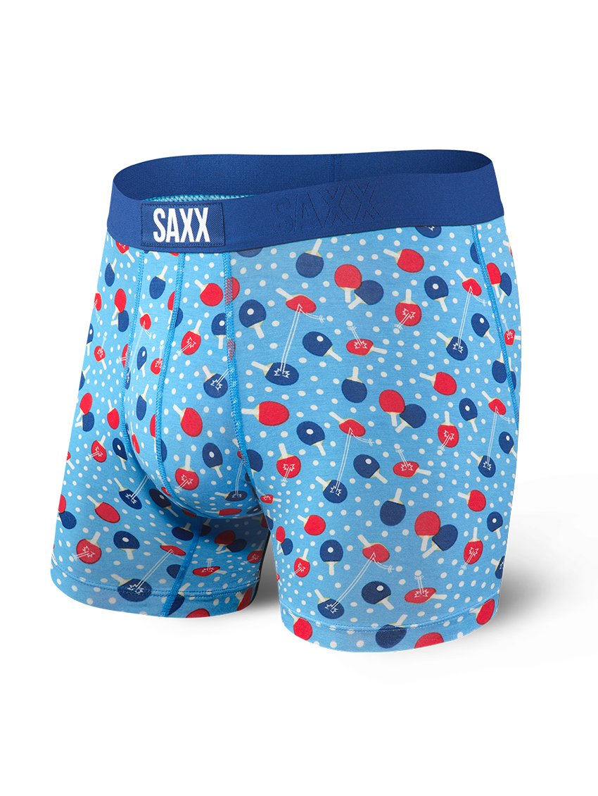 Saxx Vibe Boxer Modern Fit Blue Pingpong