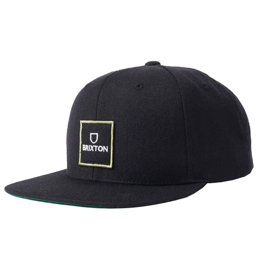 Brixton Alpha Square Medium Profile Snapback Black/Black