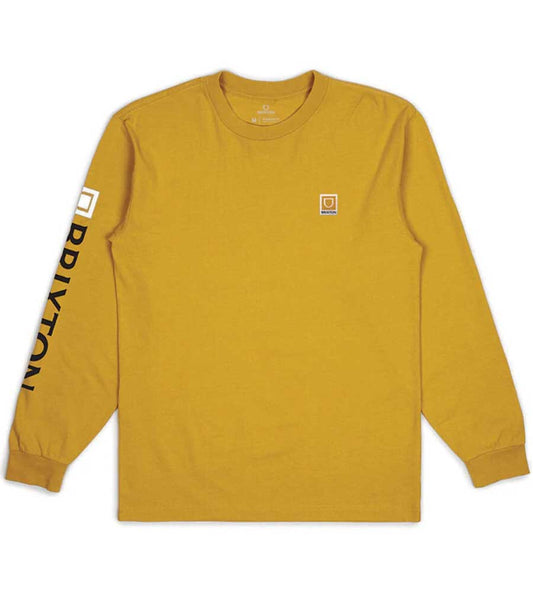 Brixton Beta II Long Sleeve T-Shirt - Golden Glow